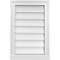 Ekena Millwork Vertical Surface Mount PVC Gable Vent w/ 2"W x 2"H , Brickmould Sill Frame, 16"W x 24"H GVPVE16X2403SN - alternate 1
